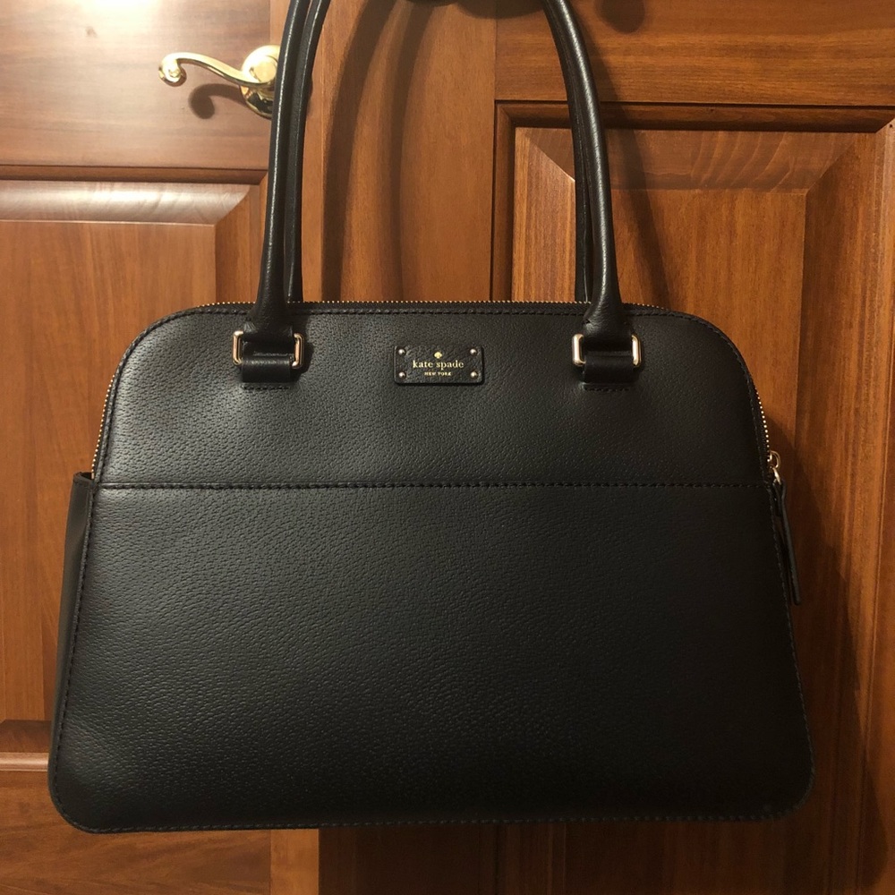 Black leather Kate spade purse